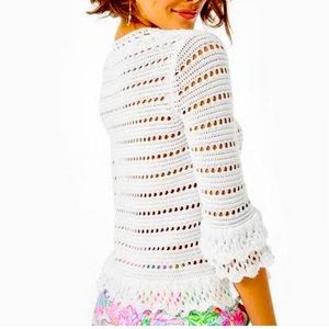 Lilly Pulitzer Irina sweater in resort white. NWT Price FINAL